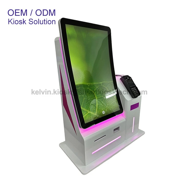 Desktop Self Check Out Payment Curved Screen Kiosk best