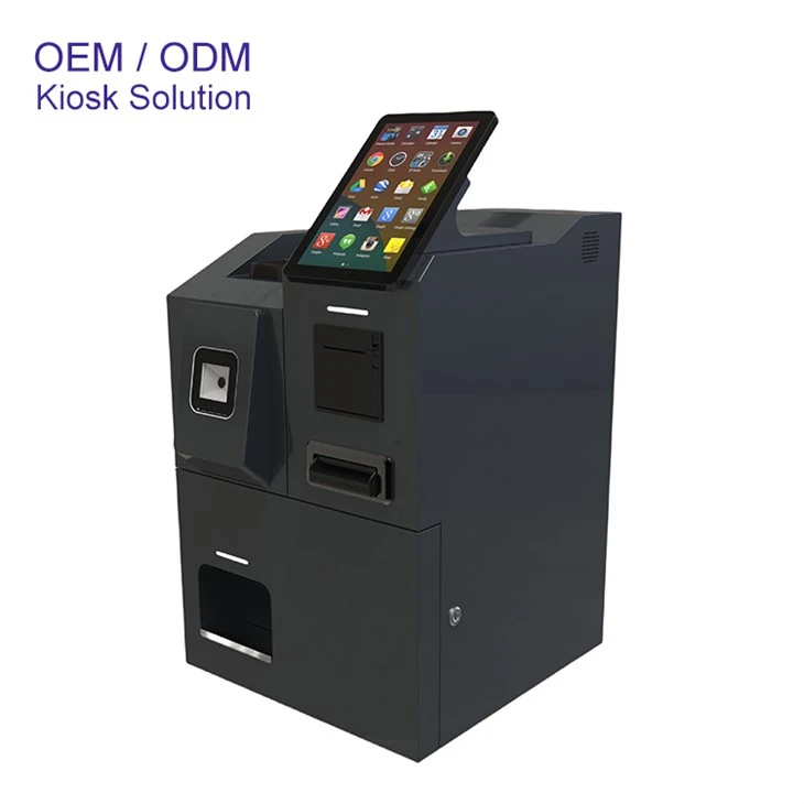 Desktop Self Service Coin Cash Payment Check Out Kiosk